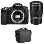 Canon EOS 90D + EF 100mm f/2.8L Macro IS USM + Sac | Garantie 2 ans
