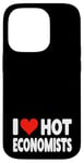 Coque pour iPhone 14 Pro I Love Hot Economists Heart – Husband Micro Marco Economics