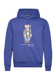 Polo Bear Fleece Hoodie Tops Sweat-shirts & Hoodies Hoodies Blue Polo Ralph Lauren