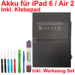 HX High Capacity 7340mAh Batterie pour IPAD 6/ Air 2 A1566 A1567 A1547 +Outil