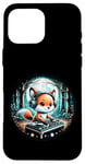 iPhone 16 Pro Max Funny Fox Dj Headphones Graphic for Men Women Kids Case