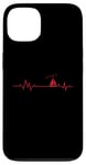 iPhone 13 My Heart beats for Sailing Heart Line Case