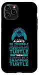 Coque pour iPhone 11 Pro Turtle Snapping What Can I Say Aligator Tortue cassante