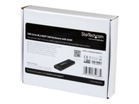 Startech.Com M.2 Ssd-Aluminiumskap Til Usb 3.0 (5Gbps) Med Uasp - M.2 Ngff Sata Med B-Nøkkel & B+M-Nøkkel - Eksternt M.2 Bærbart Kabinett (Sm2ngffmbu33) - Lagringspakning - M.2 - Sata 6Gb /S - Usb 3.0 - Sorter