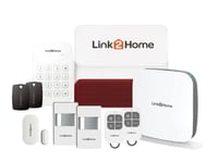 Link2Home Smart Alarm Kit Home Security PIR Door Siren Key Fob Keypad LTHSECKIT