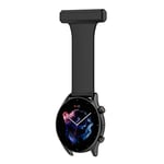 Bemodst Strap for Samsung Galaxy Smart Watch 22mm Silicone Strap, Huawei Watch Xiaomi Watch Pin Strap Buckle Strap, Smart Watch Accessories Bracelet Strap for Nurse Midwife Doctor Nursing Staff(Black)