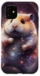 Coque pour iPhone 11 Boho Hamster Mignon Souris Rétro Galaxie Astronaute