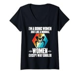 Womens I'm A Bionic Women Just Like A Normal Women Except Cooler V-Neck T-Shirt