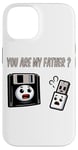 Coque pour iPhone 14 Disquette vers clé USB 90s 00s Ordinateur Drôle Geek Joke