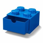 OFFICIAL LEGO BRICK STORAGE DRAWER 4 BLUE FOR DESK STACKABLE