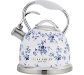 LAURA ASHLEY VQSBNK057LACR Traditional Stovetop Kettle - White