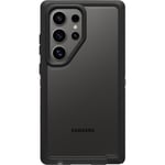 OtterBox Samsung Galaxy S24 Ultra Defender Series XT Clear Case - Dark Side (Clear/Black), screenless, Rugged, Lanyard Attachment