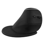 T'nB - Souris - vertical et rechargeable - ergonomique - optique - 6 boutons - sans fil - Bluetooth, 2.4 GHz - récepteur sans fil USB - noir