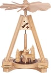 Saico Pyramide de Noël en Bois Naturel 24 cm