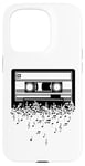 Coque pour iPhone 15 Pro Cassette art musique cassette art rétro vintage musique