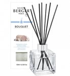 Kotituoksusetti tikkuineen Maison Berger Paris Bouquet: diffuusori Bolero Cube + täyttö Cotton Caress, 125 ml