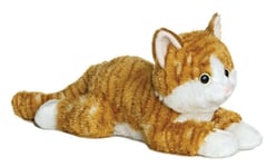 CAT SOFT TEDDY BEAR TOY AURORA FLOPSIES PLUSH CUDDLY 12" GINGER TABBY KIDS NEW