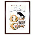 Wee Blue Coo Ad Drink Alcohol Whisky Crow Bird America USA Framed Wall Art Print