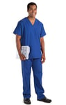 NCD Medical Medium Royal Scrub Top, Classic fIt, Multiple Pockets