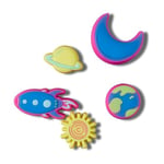 Crocs Unisex's Lights Up Neon Planets 5 Pack Shoe Charms, One Size