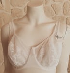 Soutien-gorge Generous broderie blanc neuf taille 100D marque Dim (g)