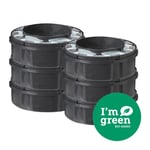 TOMMEE TIPPEE Recharges Poubelle à Couches Twist & Click avec GREENFILM Antibactérien d’Origine Durable, Lot de 6