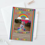 10 Personalised Photo Rainbow Thank You Cards Birthday Thank You Notes Children