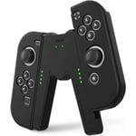 Laddningsgrepp för Nintendo Switch/OLED, Joystick Laddning Komfort V-formad Spelgreppkontroll med Batteriindikatorer