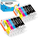 PACITEK 12 Pack Ink Cartridges Replacement for Canon PGI-570XL CLI-571XL Compatible with Canon PIXMA TS5050 MG5750 TS5051 MG6851 MG6850 MG5700 MG5751 MG5753 MG6852 TS6050 TS5053