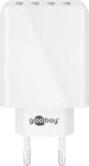 Goobay vit 4-ports USB-laddare, 6 Ampere / 30 Watt