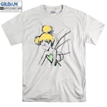 Tinker Bell Sketch V-neck Peter Pan T-shirt Hoodie Kid Child Tote Bag