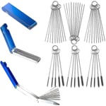 Förgasare Jet Cleaner Set Torch Tip Cleaner För Rengöring Motorcykel Atv Moped Utv Svetsare Carb Motorsåg Spray Guns Torch Tips (9 set)