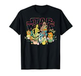 Star Wars C-3PO And Chewbacca Plant Doodle T-Shirt