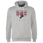 East Mississippi Community College Lions Distressed Hoodie - Grey - XL - Grey