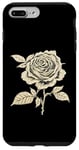 Coque pour iPhone 7 Plus/8 Plus Vintage Botanique Rose Fleur Fille Mignon Floral Plant Mom