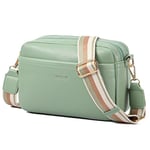 AIFILLE Petit Sac Bandouliere Telephone Portable Femme Fille Pochette Sacoche Sac a Bandoulière en Cuir Porte Monnaie Mini Sacoche Femmes Filles avec 4 Comparitments et Large Sangle Réglable, Vert