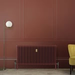 Radiateur style fonte horizontal - Triple rangs - Rouge (Booth Red) - Choix de tailles - Windsor