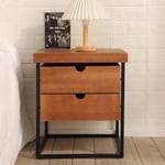 Portland 2 Drawer Bedside Table Unit