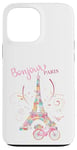 iPhone 13 Pro Max Bonjour Paris Eiffel Tower The Sign Of Love France Parisian Case