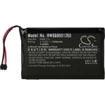 vhbw 1x Batterie remplacement pour Kenwood KNB-71L, KNB-61L pour appareils radio avec radio FM (1230mAh, 3,7V, Li-ion)