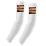 DIYthinker Sunrise Ocean Sky Cloud Reflection Arm Sleeves Glove Cover UV Sun Protection