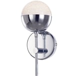 Visconte Corona Wall Light Sparkle Ball Integrated LED 4.8W 1 Arm - Chrome      