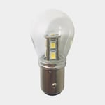 1852-Marine 1852 LED-lanternlampa BAY15D Ø25x48mm 10-36Vdc, 2 st