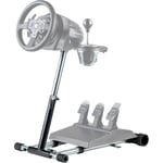 Wheel Stand Pro Deluxe V2, Svart, Rostfritt stål, - Saitek Pro Flight Yoke System throttle quadrant, trim wheel and panel - Logitech G25/G27 Racing..