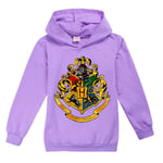 Pojkar Flickor Casual Hoodie Harry Potter Långärmad Tröja Topp purple 150cm