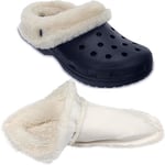 Inläggssulor För Crocs Clogs Ersättning, Vit Päls Insert Foder Sko Innersula Varm Avtagbara Furry Liners Crocs Skor Clogs Byte Size 39-40