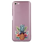 Coque rose pour Iphone 7 8 SE ananas et lunettes