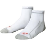 Puma Performance + R Medium Quarter Running Socks White Mens Cushioned Support