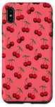 Coque pour iPhone XS Max Motif rouge cerise mignon