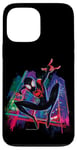 Coque pour iPhone 13 Pro Max Marvel Spider-Man Miles Morales Graffiti City